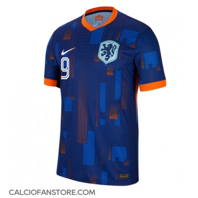 Maglia Calcio Paesi Bassi Wout Weghorst #9 Seconda Divisa Europei 2024 Manica Corta Maglia Calcio Paesi Bassi Wout Weghorst #9 Seconda Divisa Europei 2024 Manica Corta